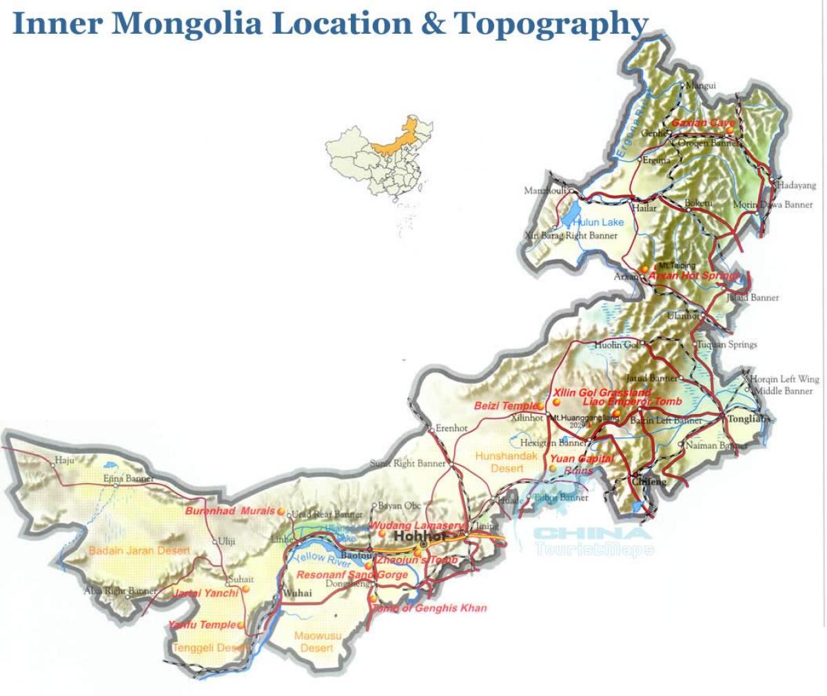 välimine Mongoolia kaart