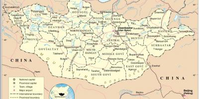 Mongoolia riigi kaart